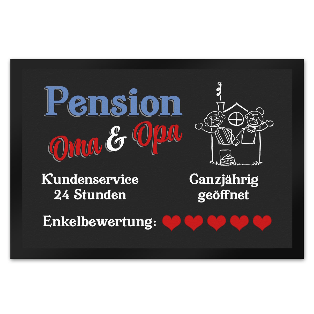 Pension Oma und Opa Fußmatte