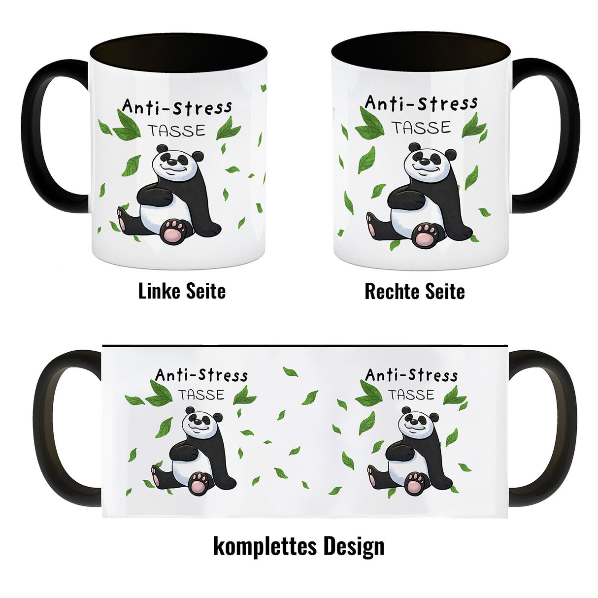 Anti-Stress Panda Kaffeebecher