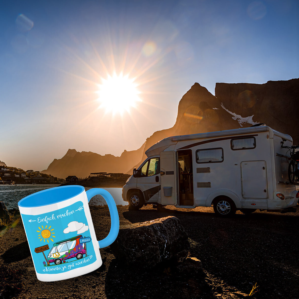 Camping Abenteuer Kaffeebecher