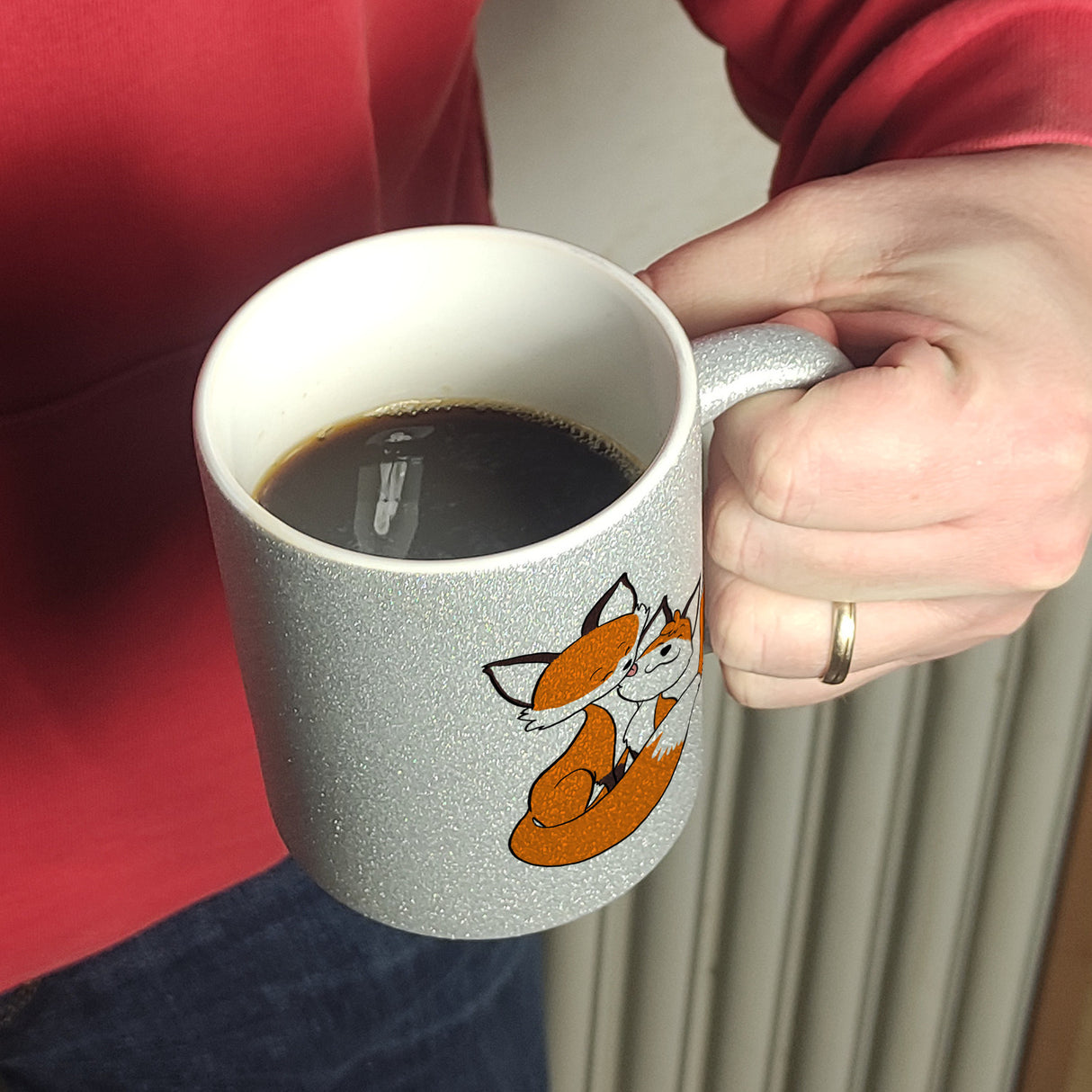 Beste Mama der Welt Kaffeebecher mit Füchsen