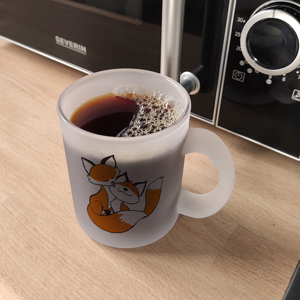 Beste Mama der Welt Kaffeebecher mit Füchsen