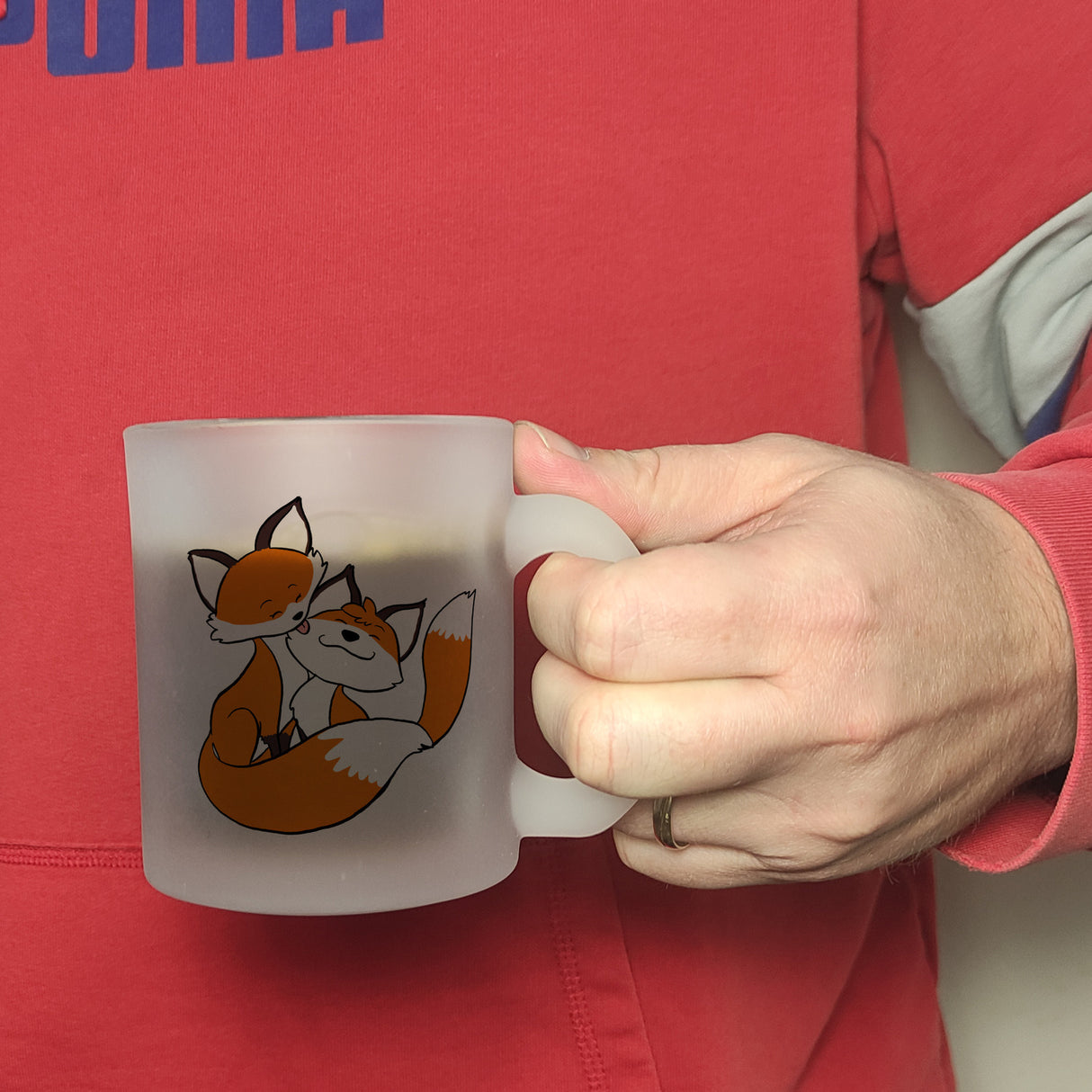Beste Mama der Welt Kaffeebecher mit Füchsen
