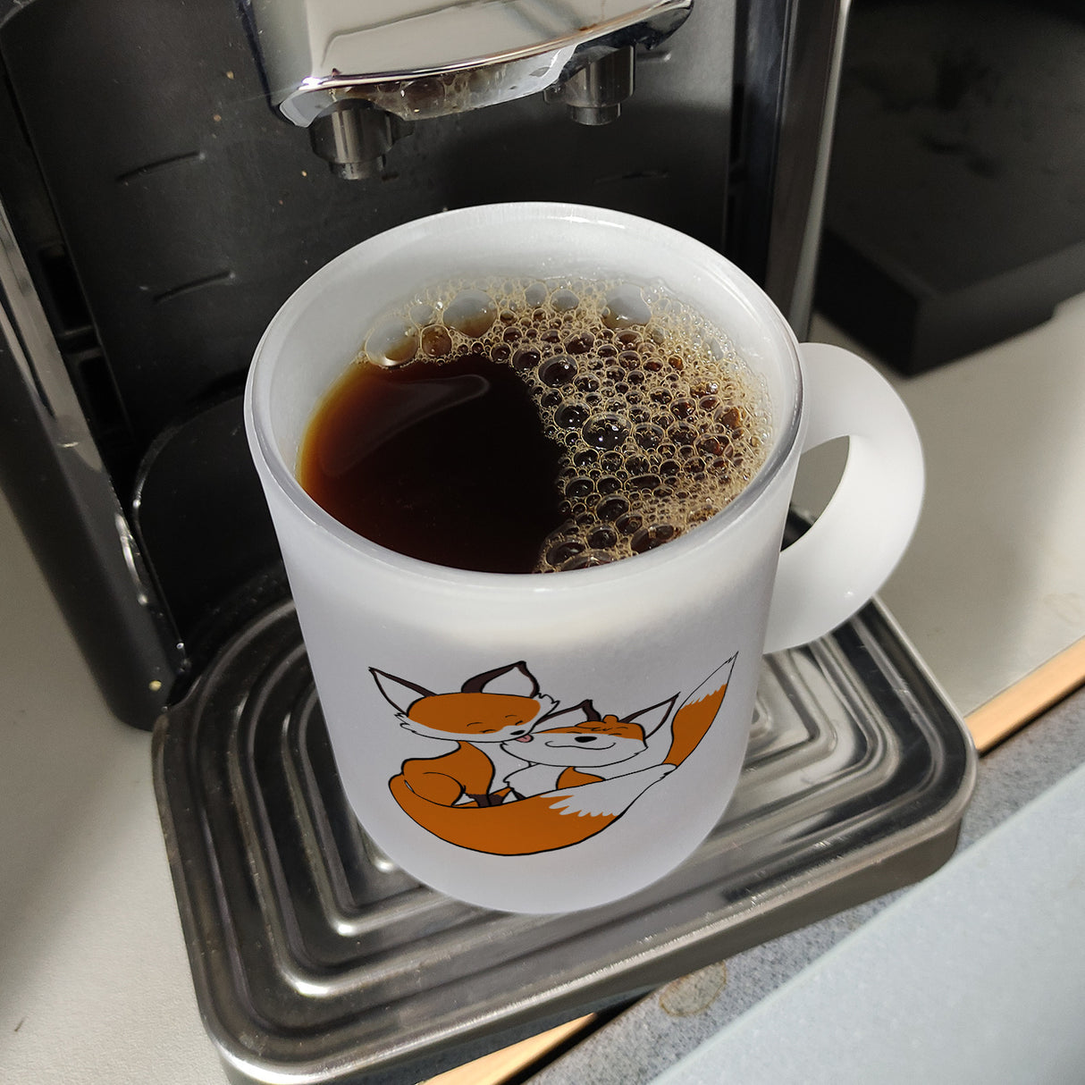 Beste Mama der Welt Kaffeebecher mit Füchsen
