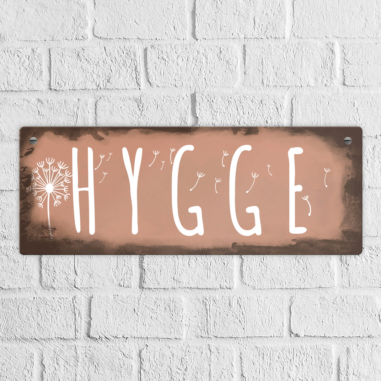 Hygge für eine gemütliche und herzliche Atmosphäre Metallschild