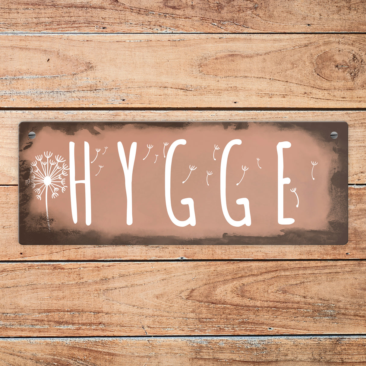 Hygge für eine gemütliche und herzliche Atmosphäre Metallschild