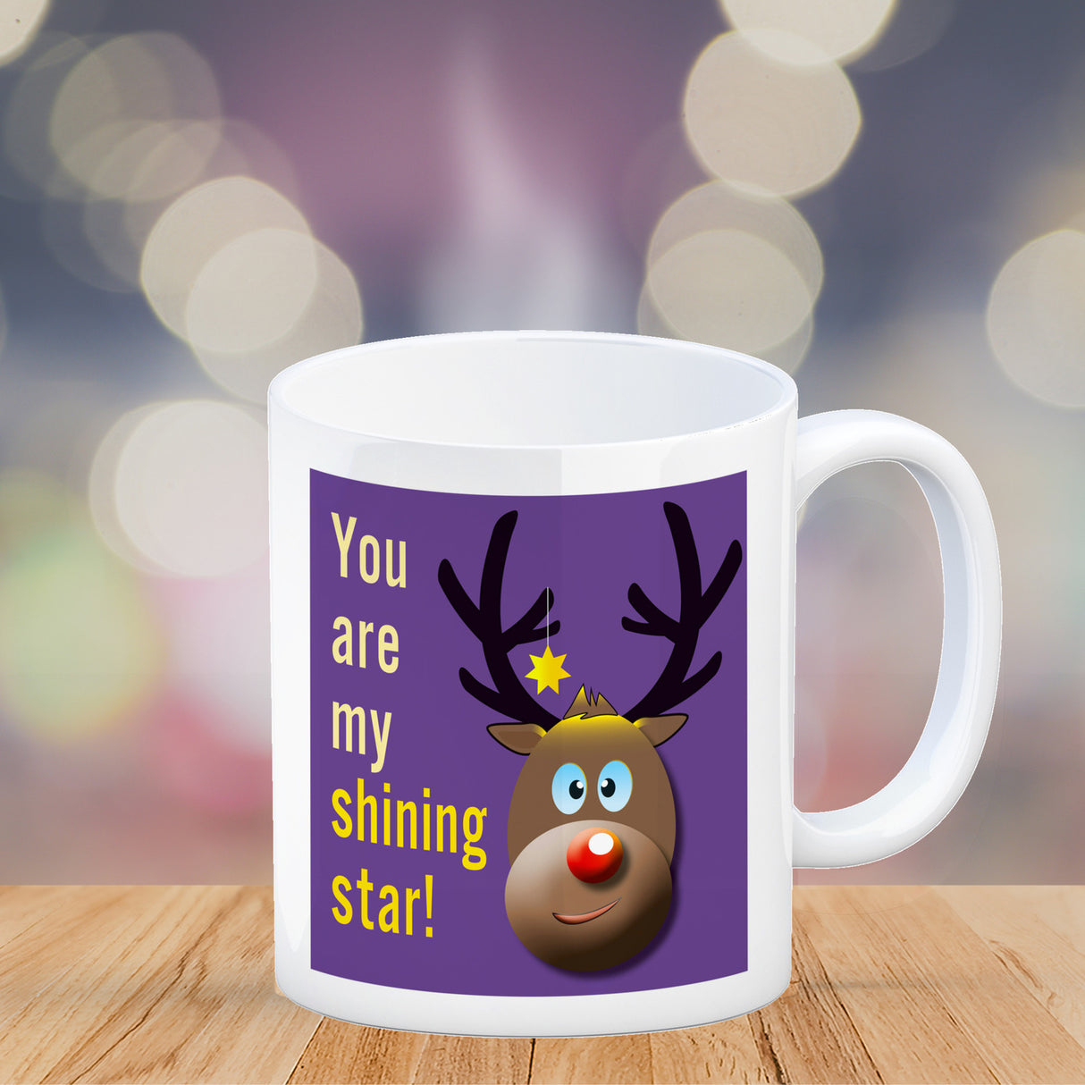 Weihnachten Kaffeebecher mit Rentier Motiv