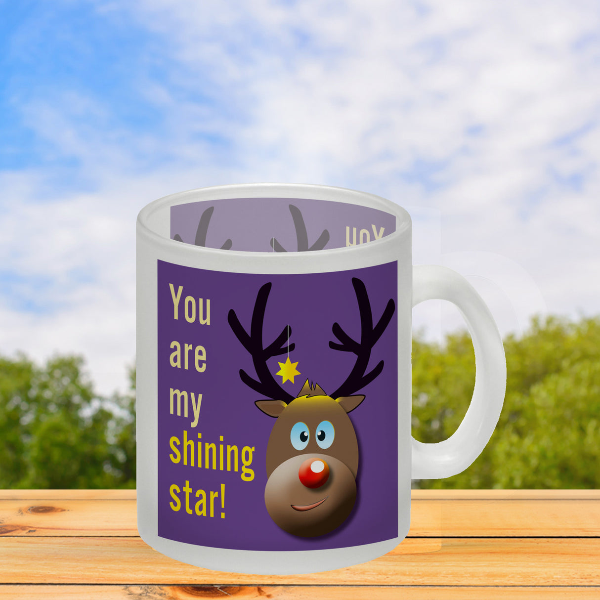 Weihnachten Kaffeebecher mit Rentier Motiv