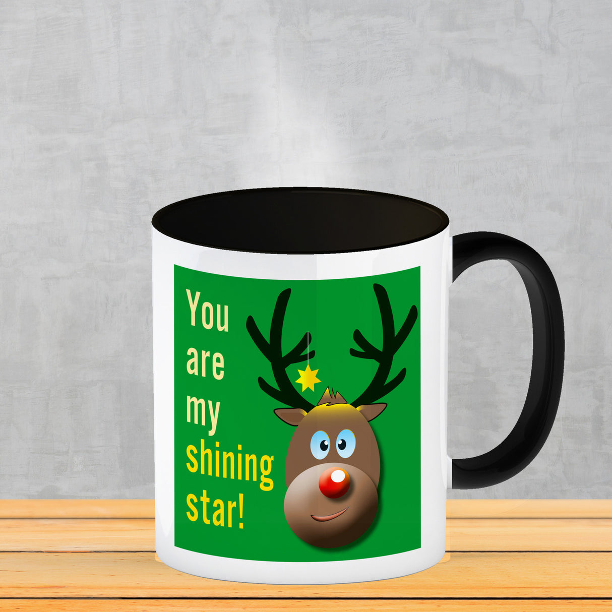 Weihnachten Kaffeebecher mit Rentier Motiv