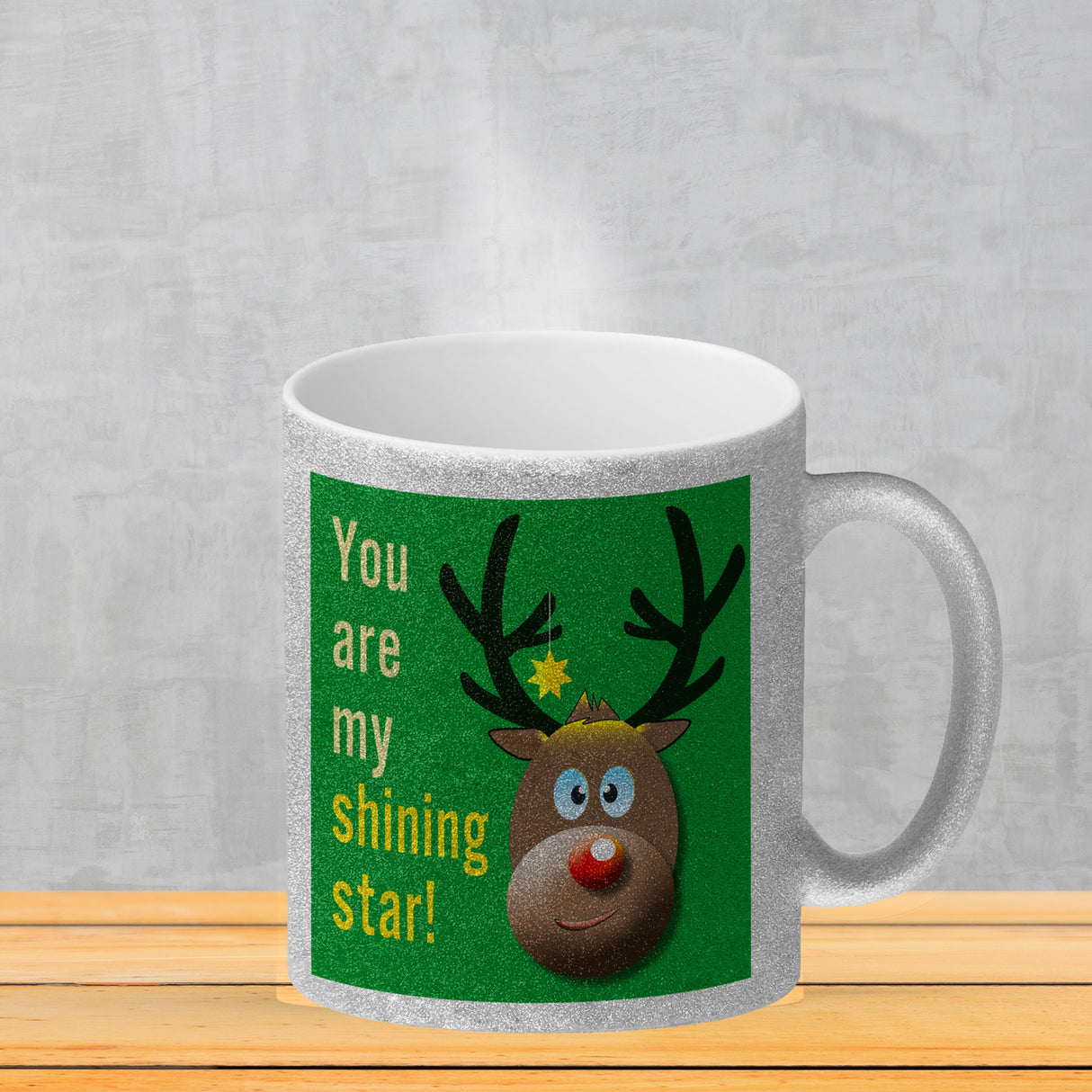 Weihnachten Kaffeebecher mit Rentier Motiv