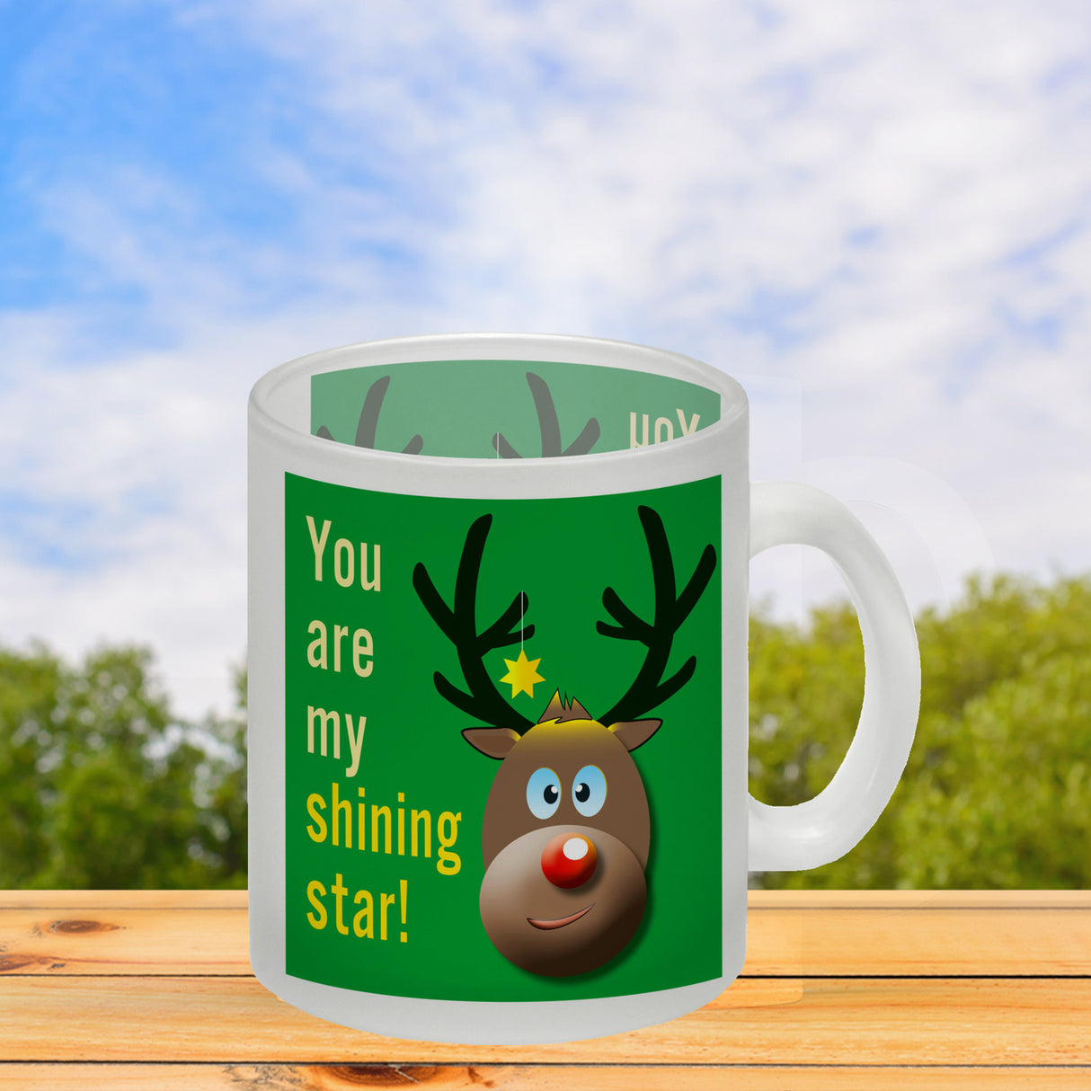 Weihnachten Kaffeebecher mit Rentier Motiv