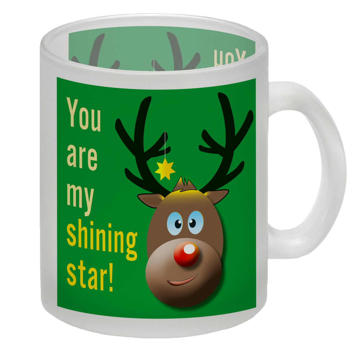 Weihnachten Kaffeebecher mit Rentier Motiv