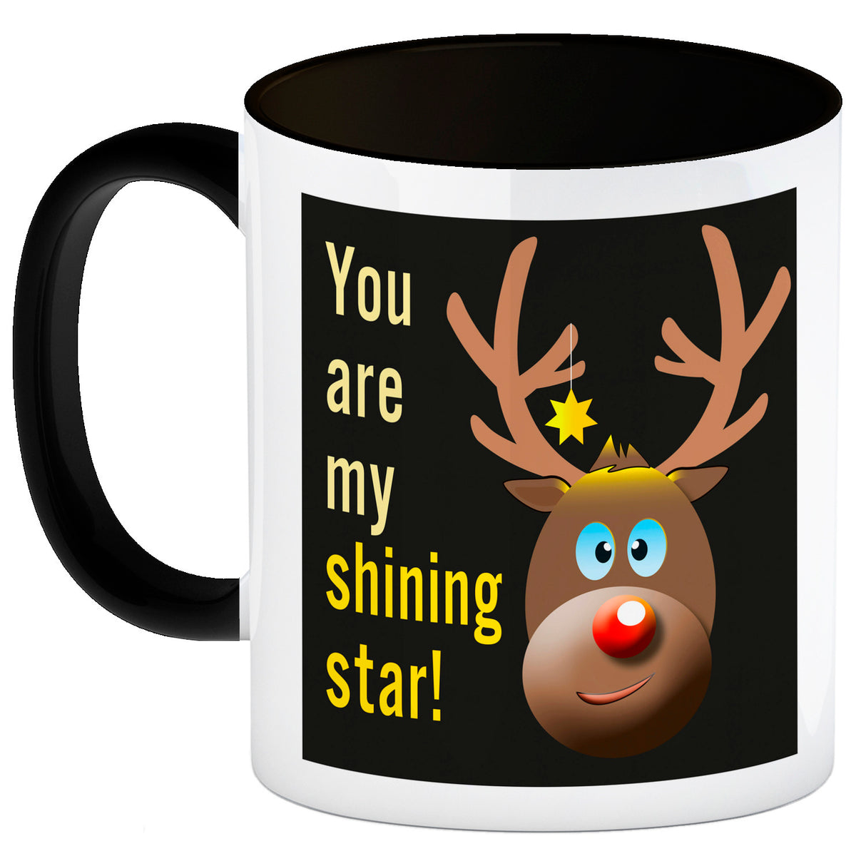 Weihnachten Kaffeebecher mit Rentier Motiv