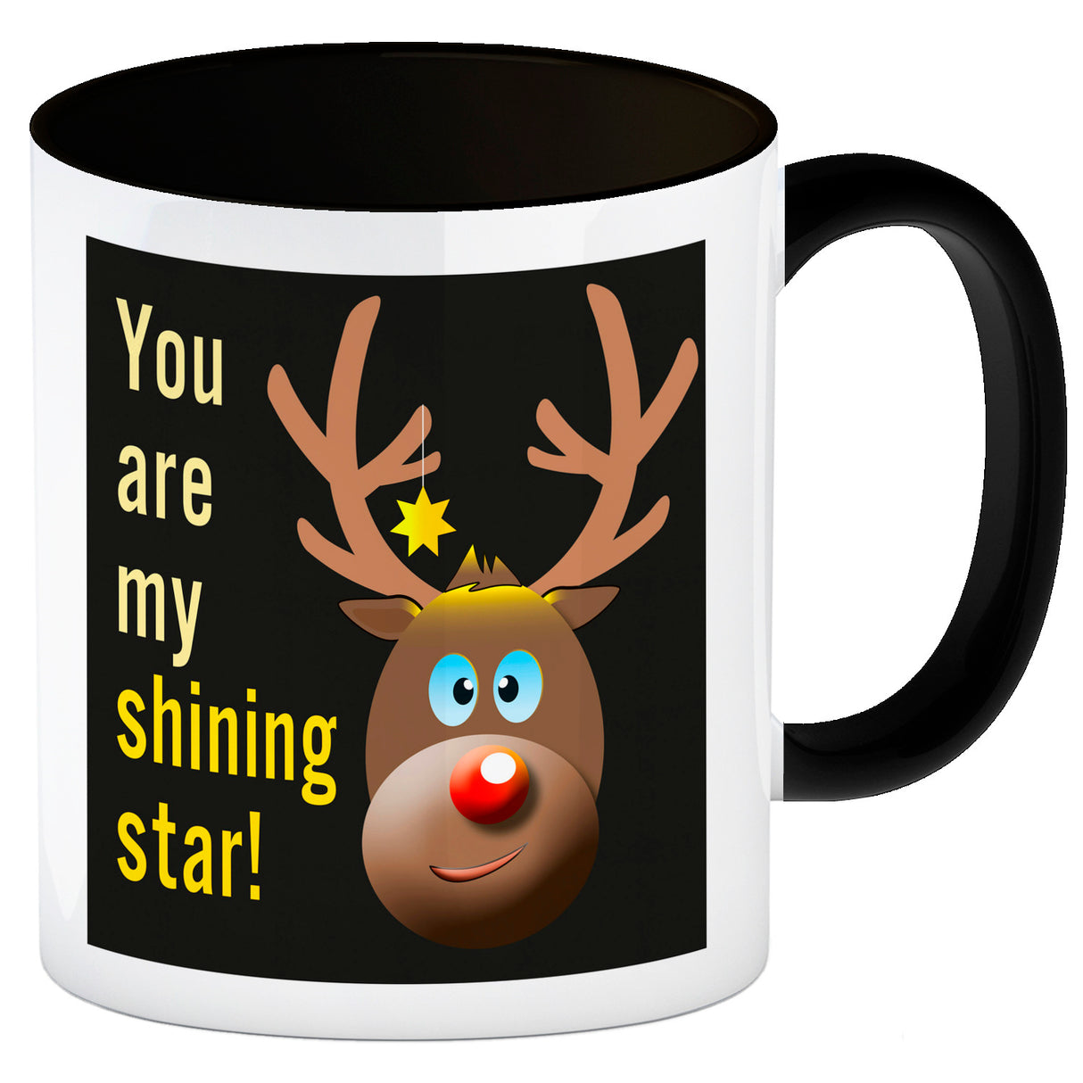 Weihnachten Kaffeebecher mit Rentier Motiv