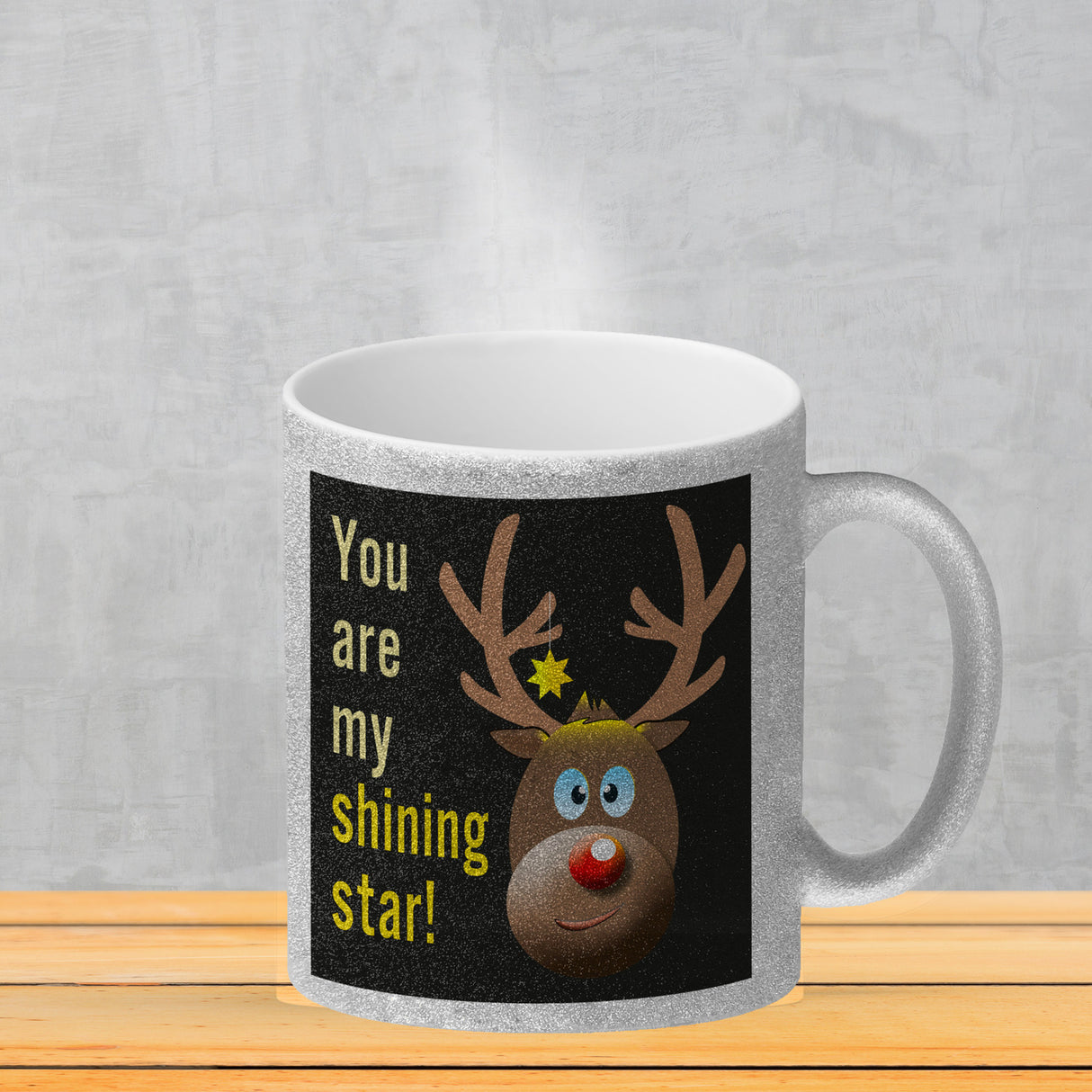 Weihnachten Kaffeebecher mit Rentier Motiv