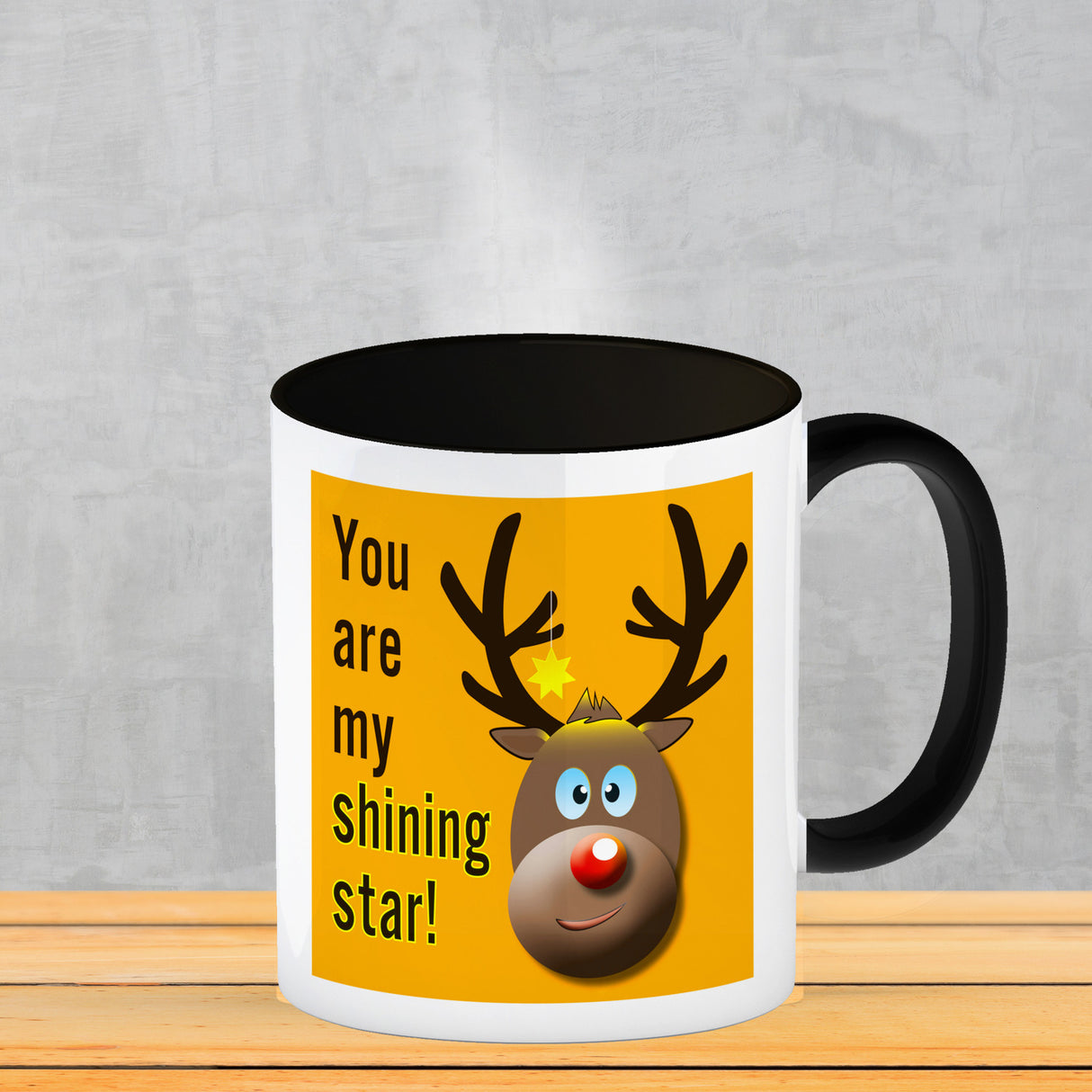 Weihnachten Kaffeebecher mit Rentier Motiv