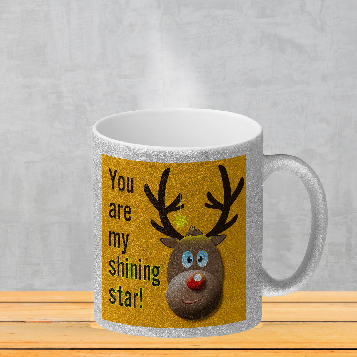 Weihnachten Kaffeebecher mit Rentier Motiv