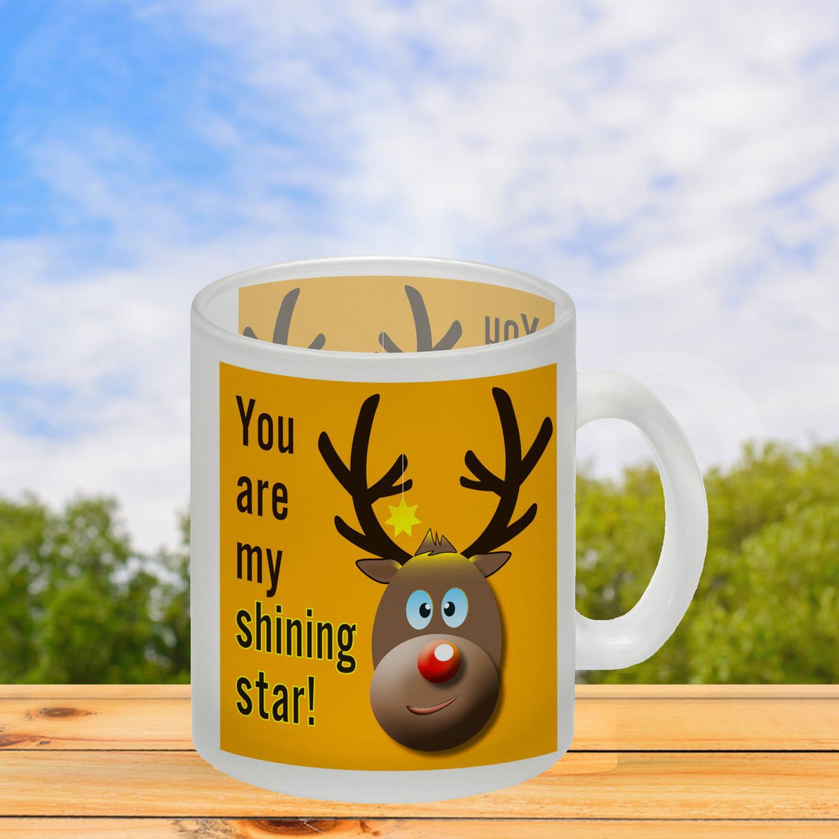 Weihnachten Kaffeebecher mit Rentier Motiv