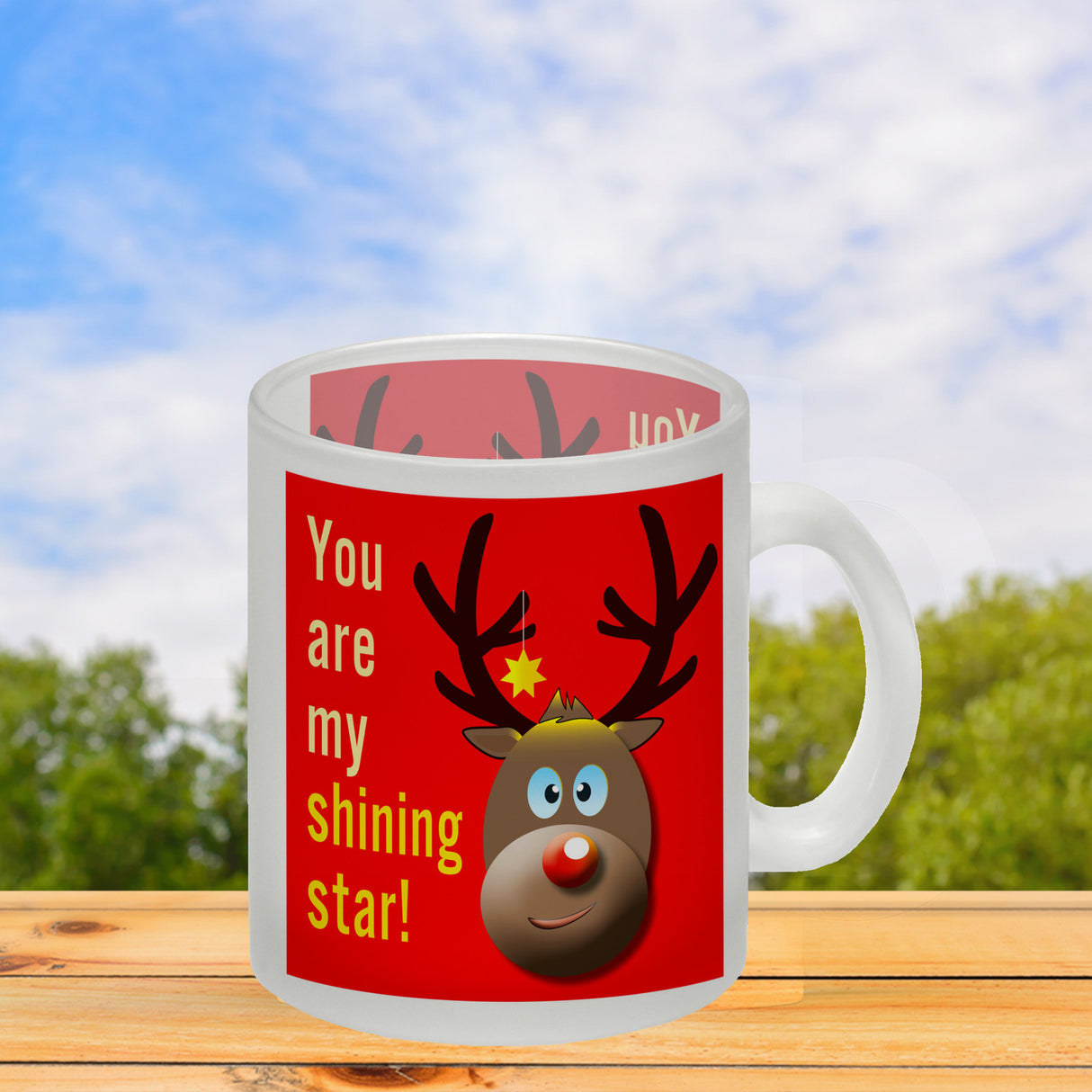 Weihnachten Kaffeebecher mit Rentier Motiv