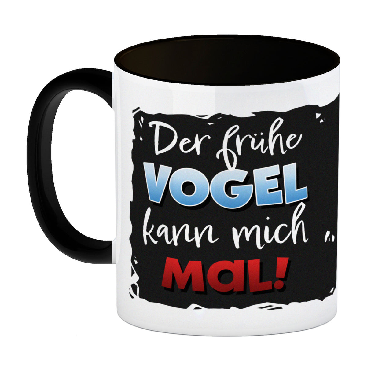 Der frühe Vogel kann mich mal Kaffeebecher mit lustigem Einhorn