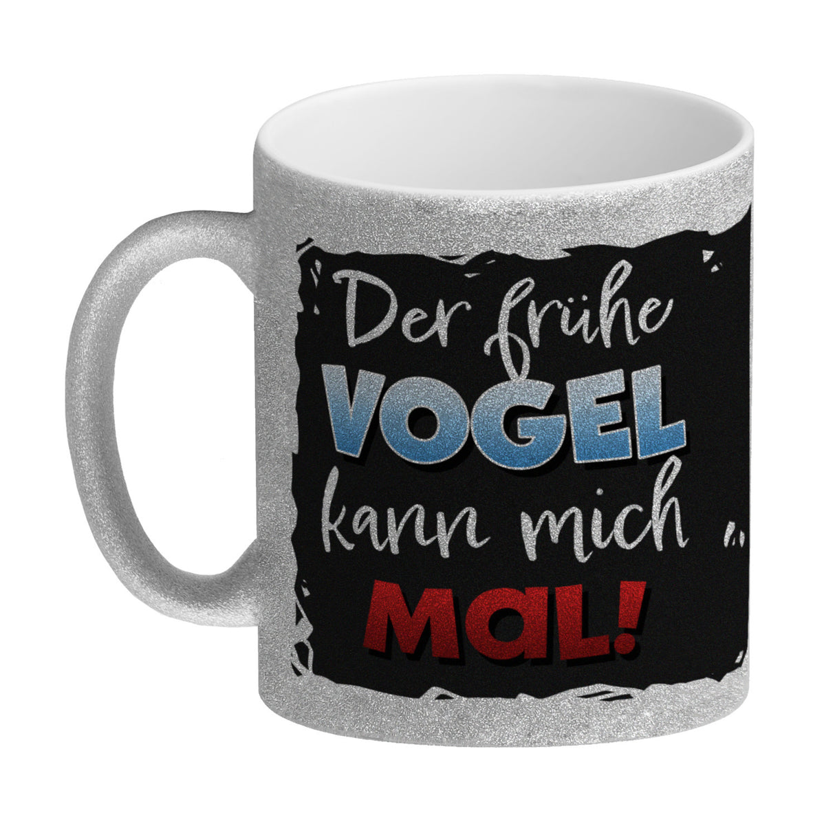 Der frühe Vogel kann mich mal Kaffeebecher mit lustigem Einhorn