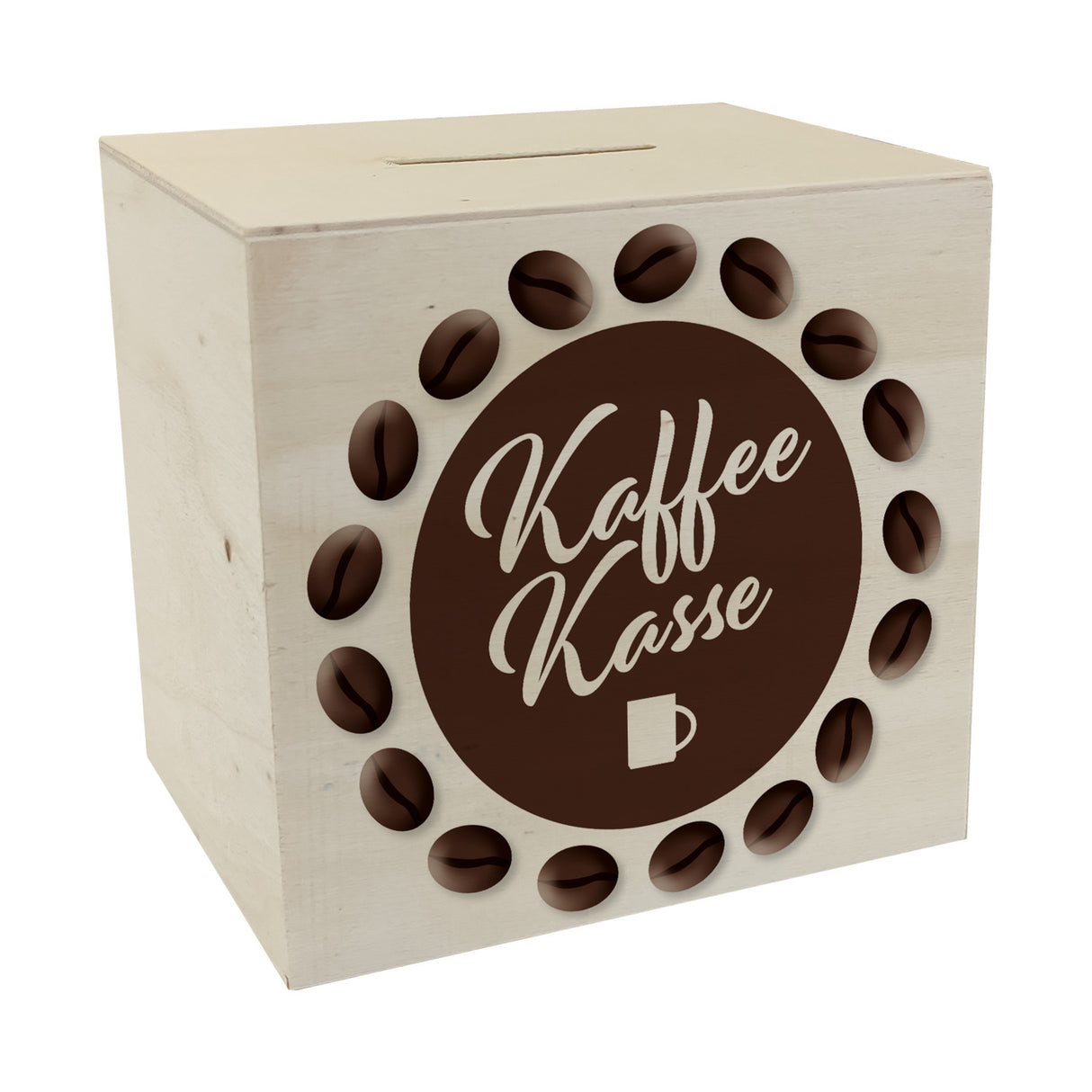 Kaffeekasse Spardose zum Thema Trinkgeld als Geschenk für Frisöre