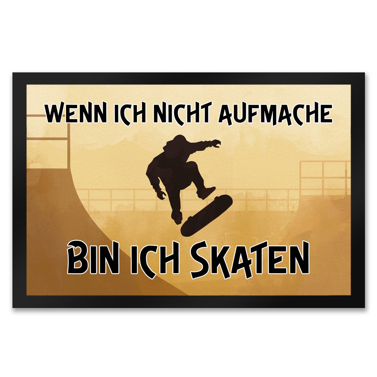 Wenn ich nicht aufmache bin ich skaten Fußmatte für Skater