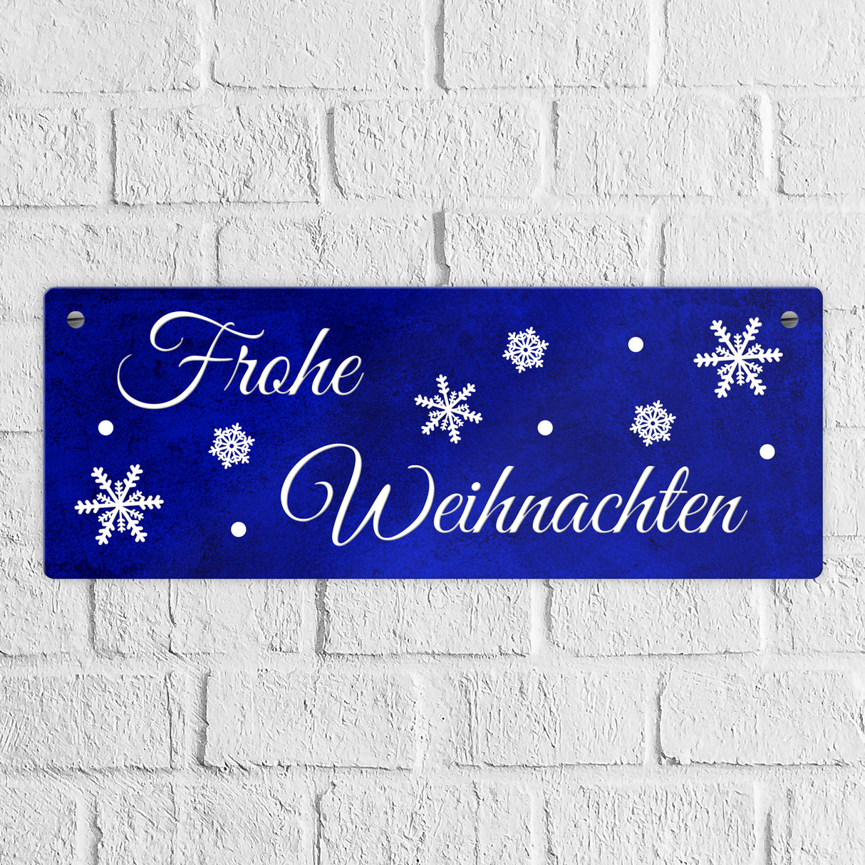 Winter Metallschild zum Thema Winter