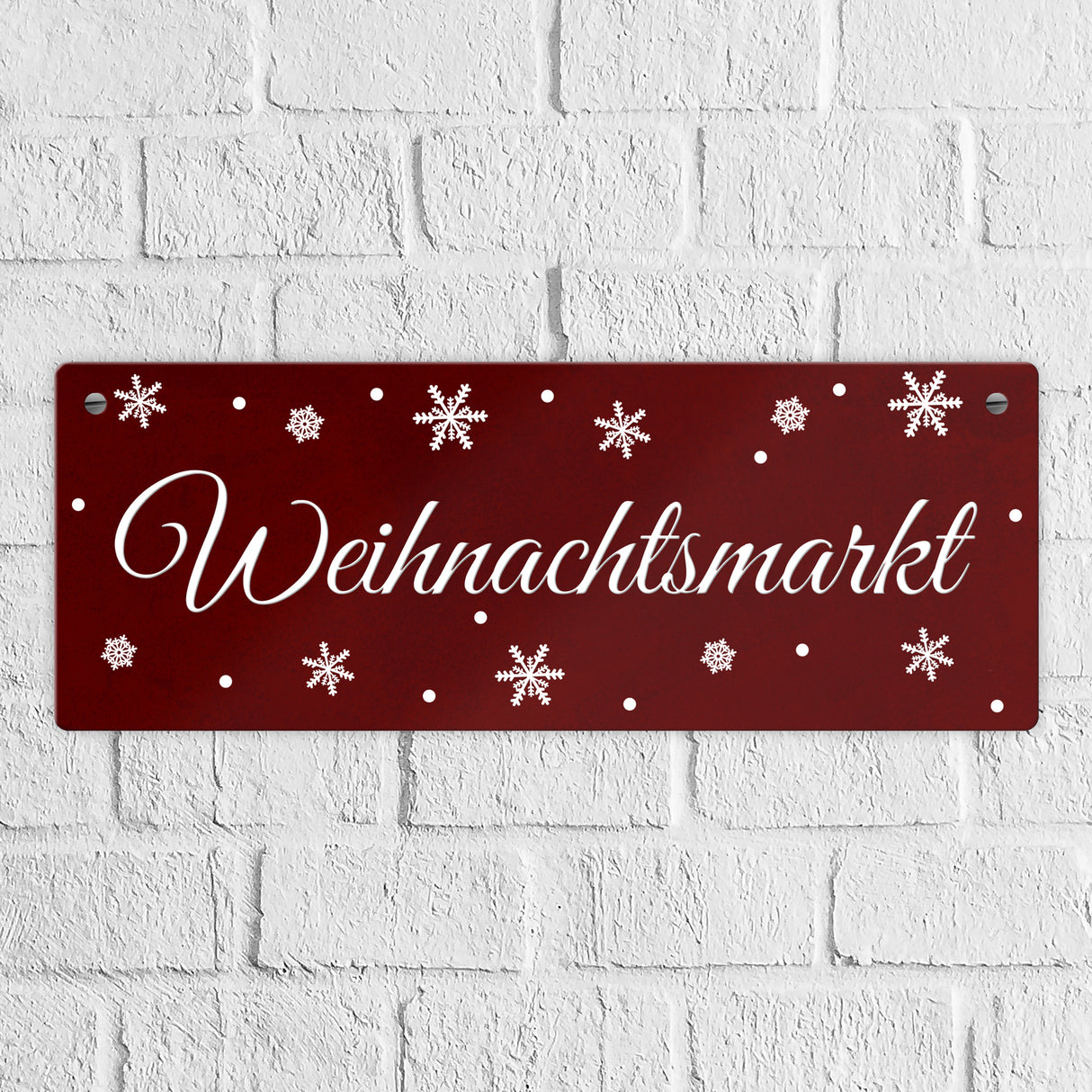 Winter Metallschild zum Thema Winter