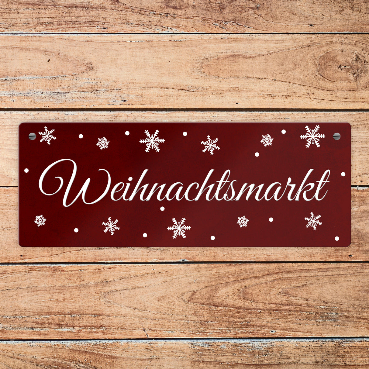 Winter Metallschild zum Thema Winter