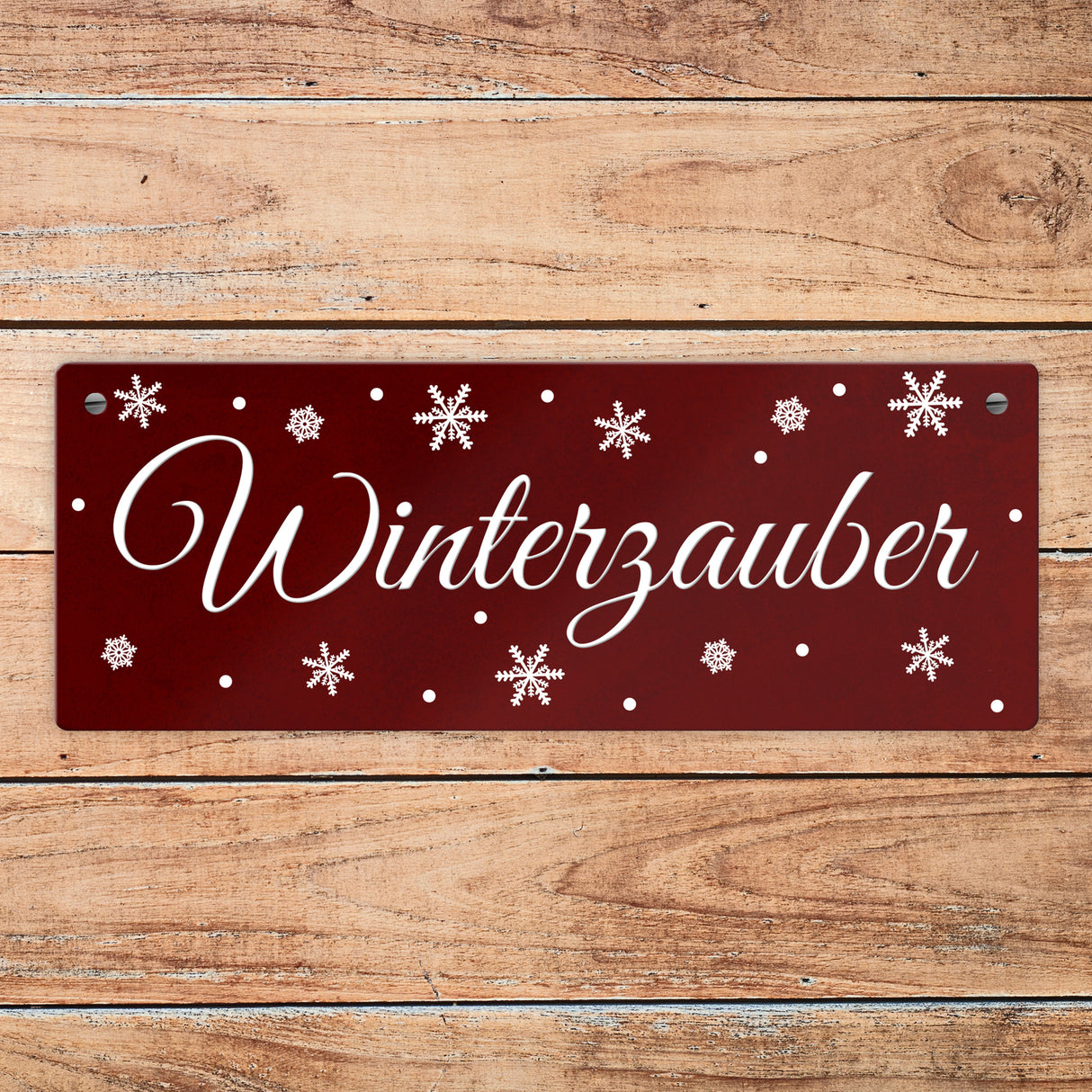 Winter Metallschild zum Thema Winter