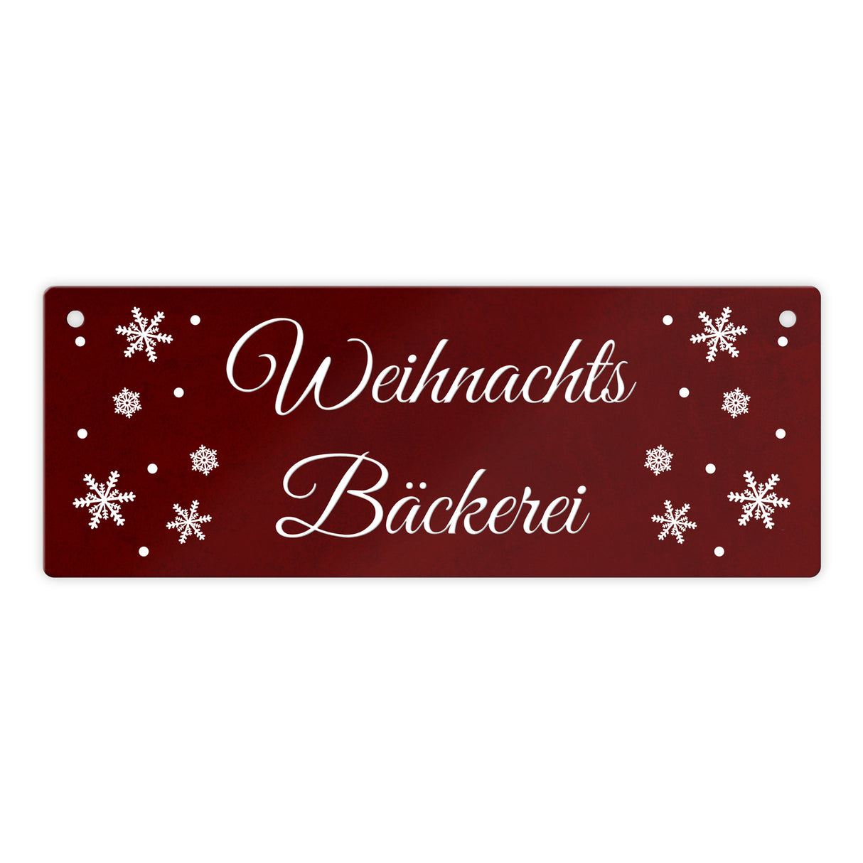Winter Metallschild zum Thema Winter