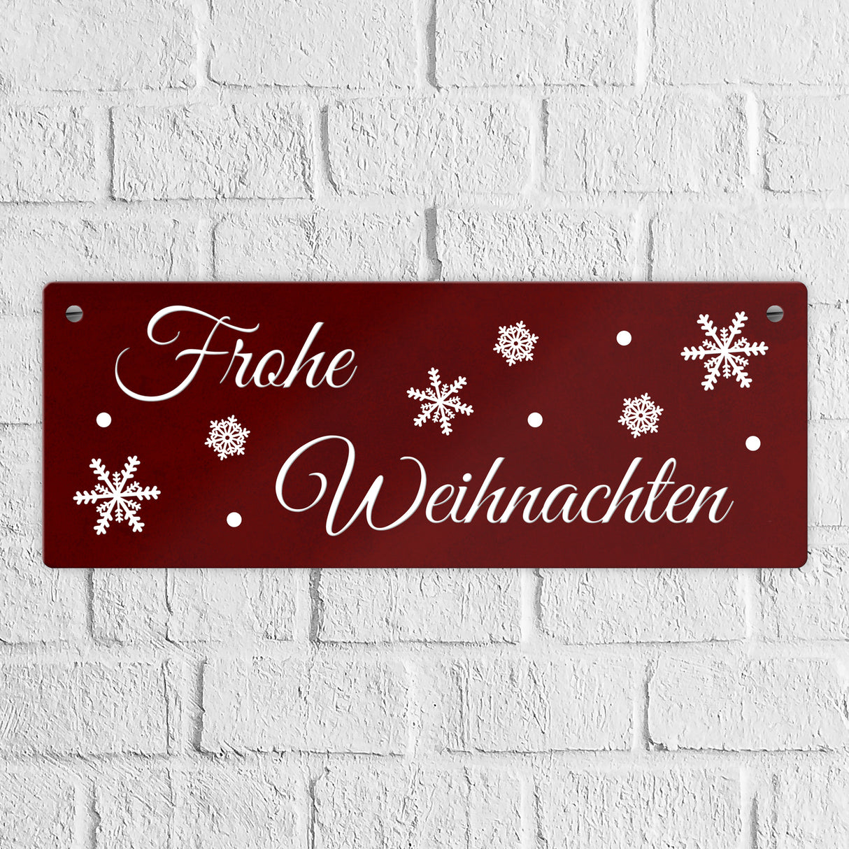 Winter Metallschild zum Thema Winter