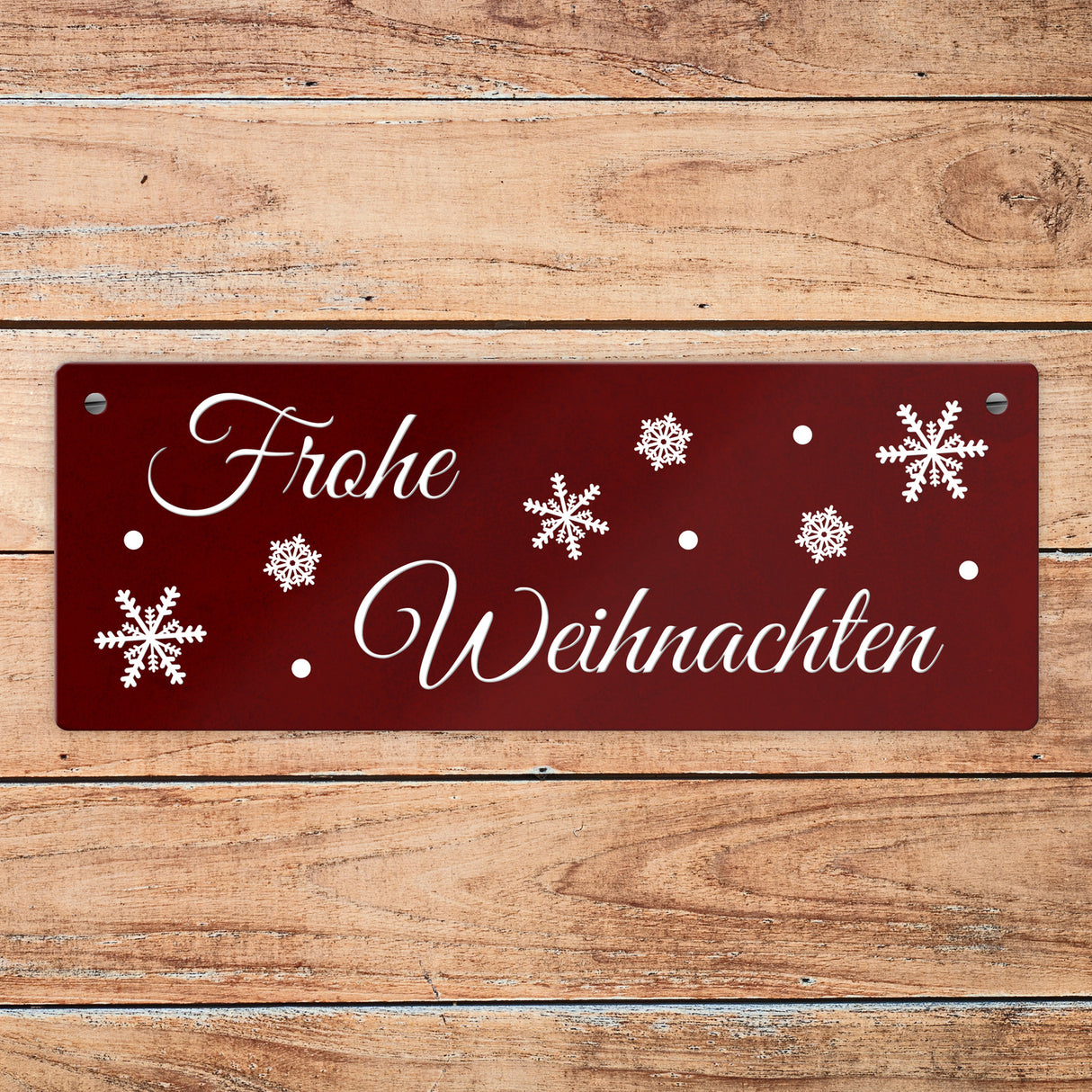 Winter Metallschild zum Thema Winter