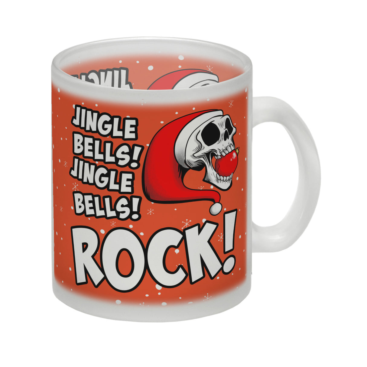 Jingle Bells Rock Weihnachten Kaffeebecher mit Totenkopf