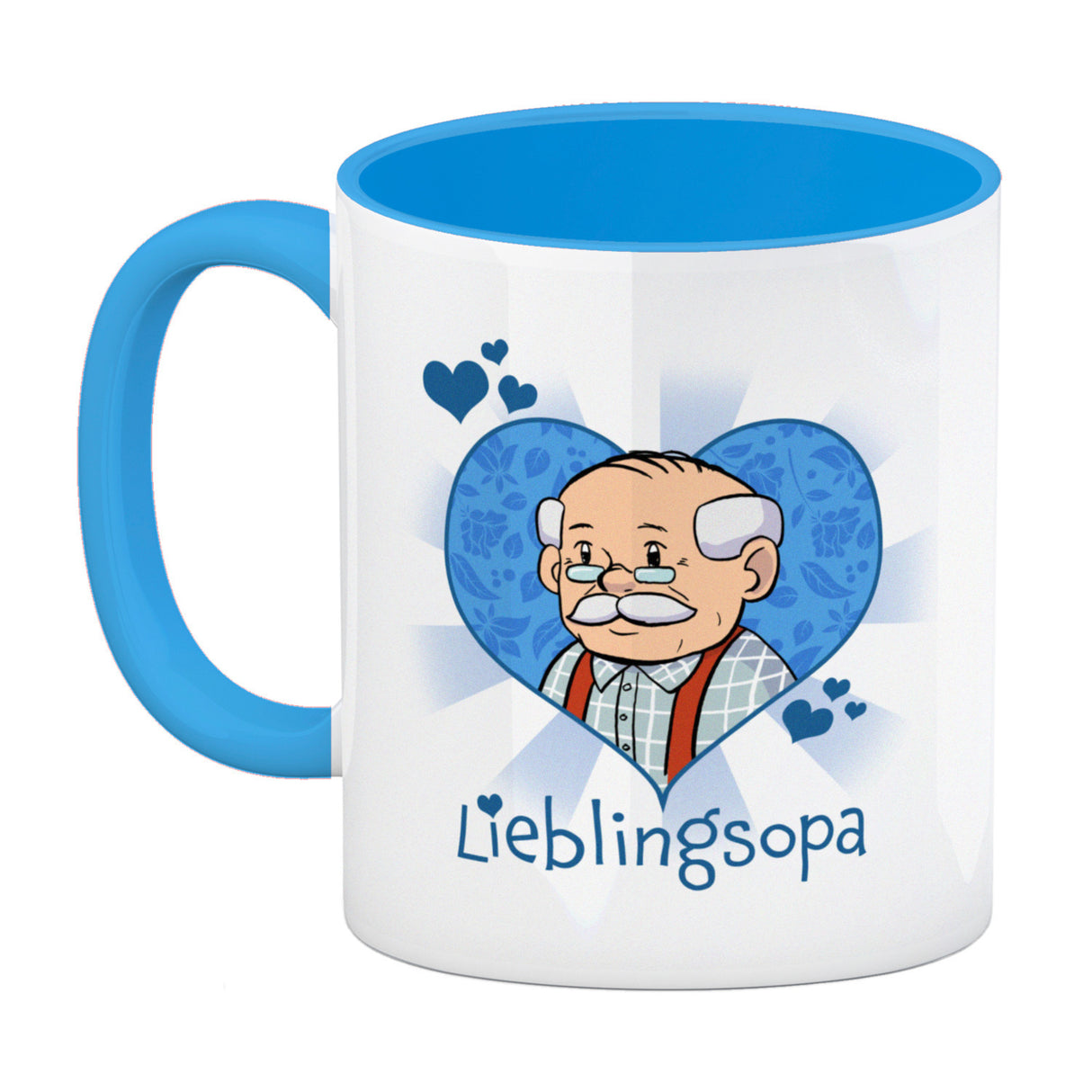 Lieblingsopa Kaffeebecher mit Opa im Herz