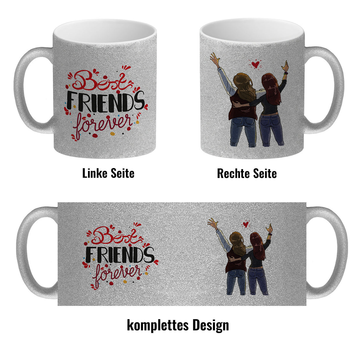 Best Friends forever BFF Kaffeebecher