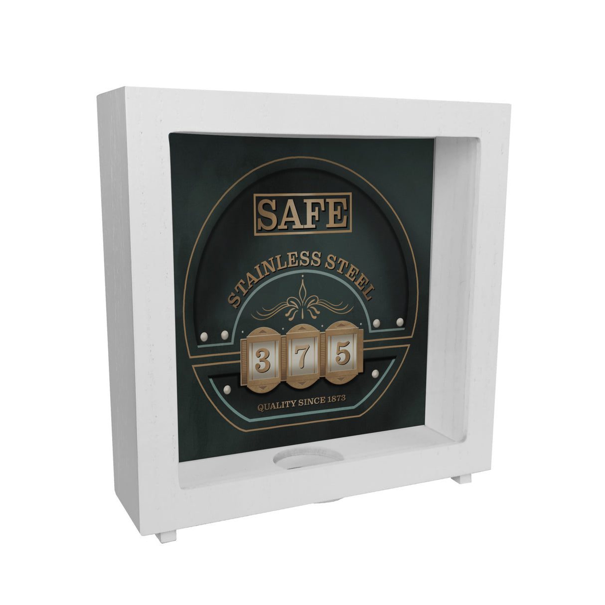 Retro Safe Spardose in Tresor Optik