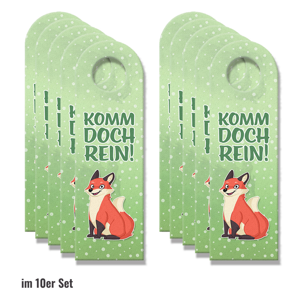 Komm doch rein oder Fuchs braucht Ruhe Türhänger mit süßem Fuchs