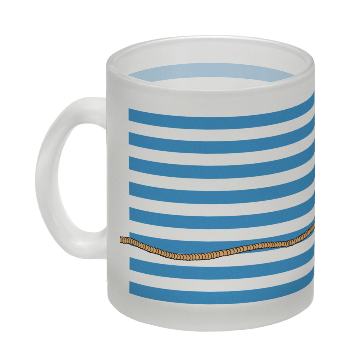 Kaffeebecher mit Moin-Schriftzug und Rettungsring