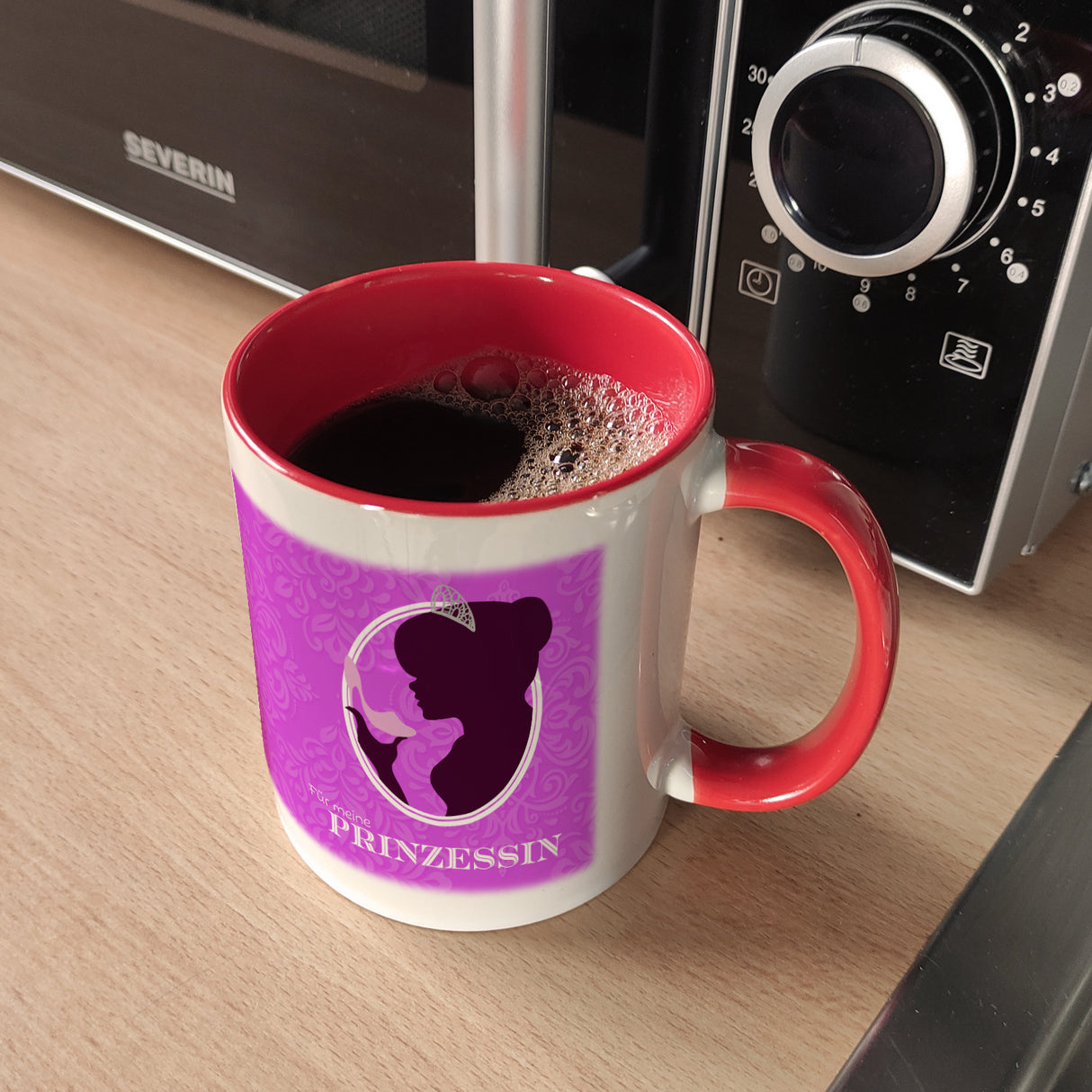 Prinzessin Aschenputtel Kaffeebecher in pink