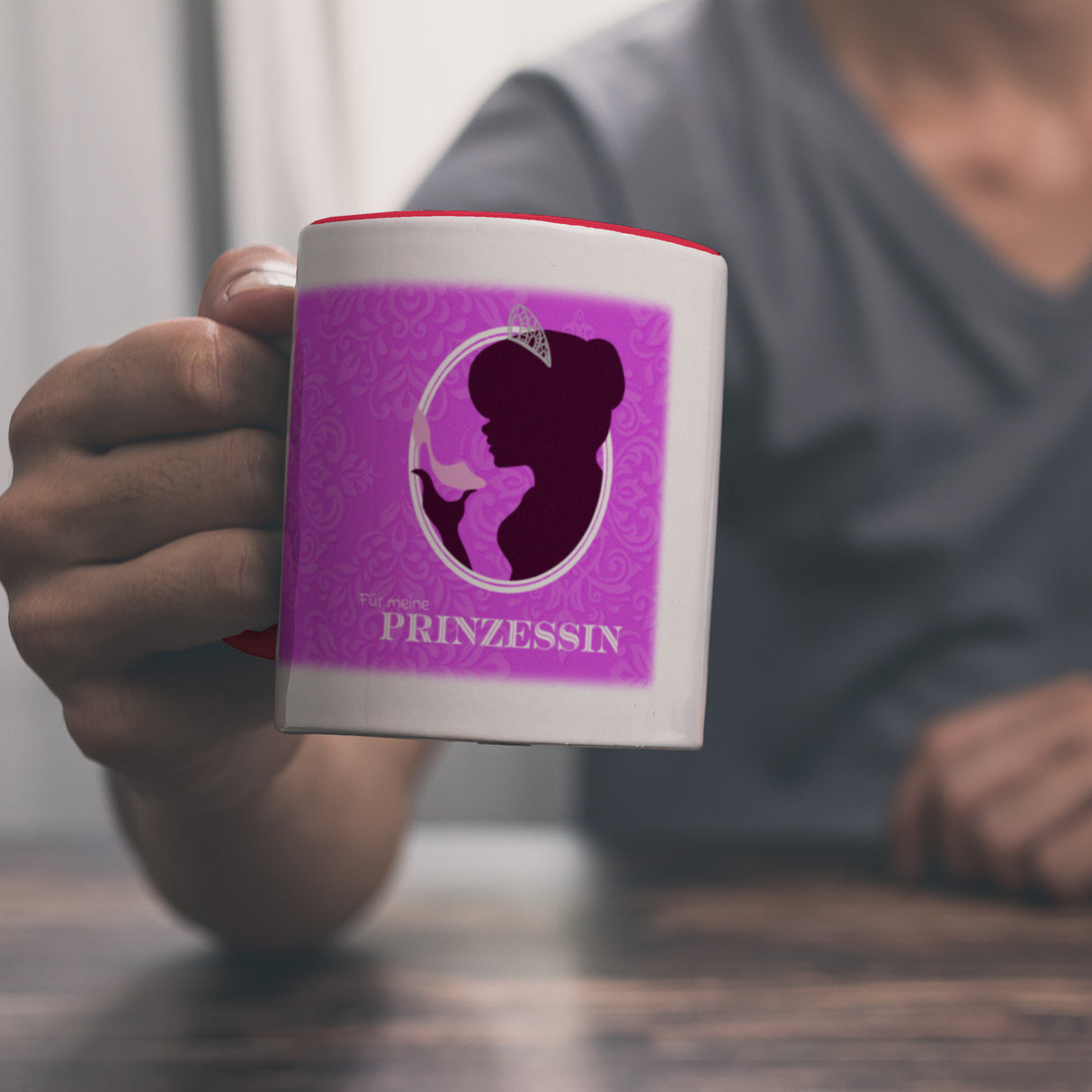 Prinzessin Aschenputtel Kaffeebecher in pink