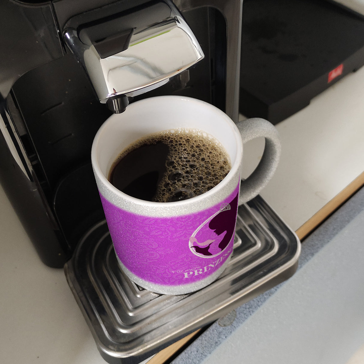Prinzessin Aschenputtel Kaffeebecher in pink
