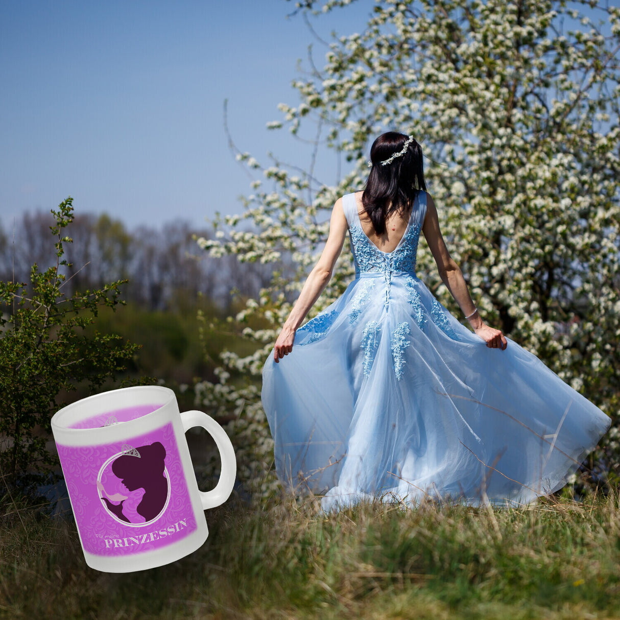 Prinzessin Aschenputtel Kaffeebecher in pink