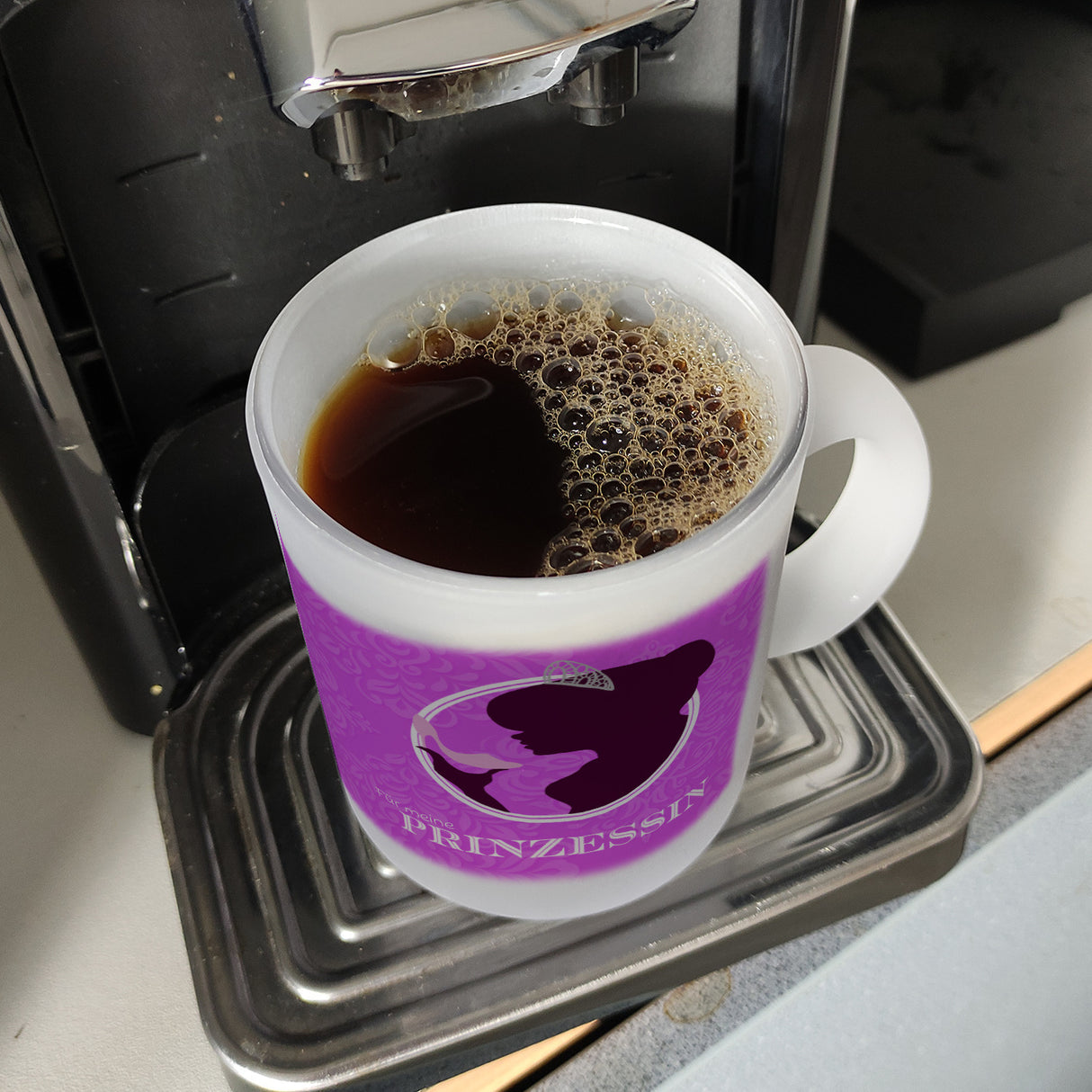 Prinzessin Aschenputtel Kaffeebecher in pink