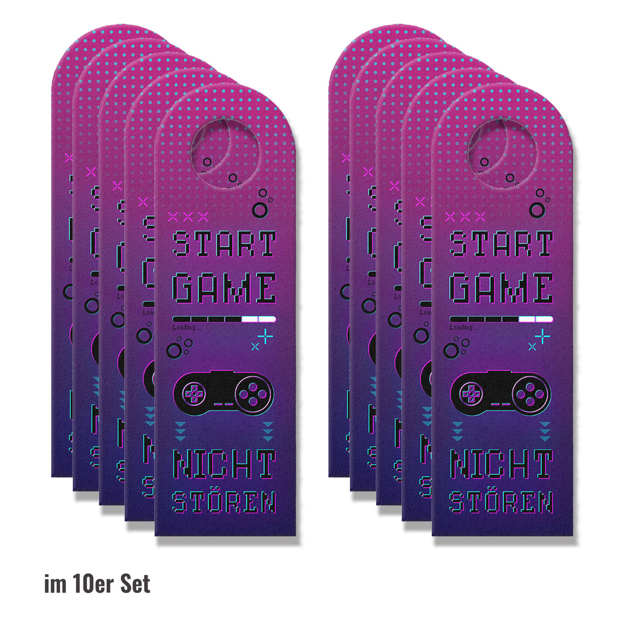 Start Game nicht stören oder Game Over komm rein Retro Türhänger für Zocker