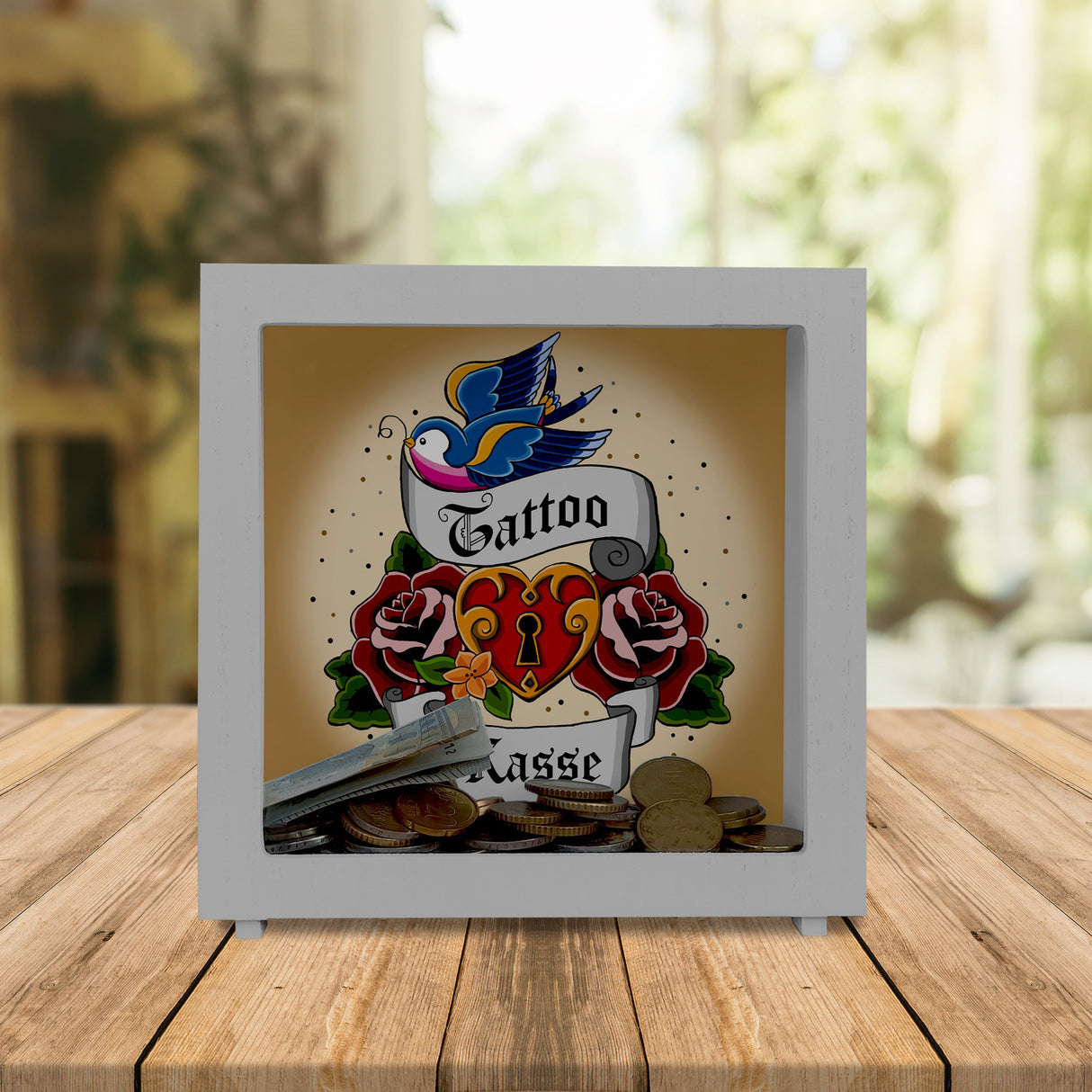 Tattoo Kasse Spardose