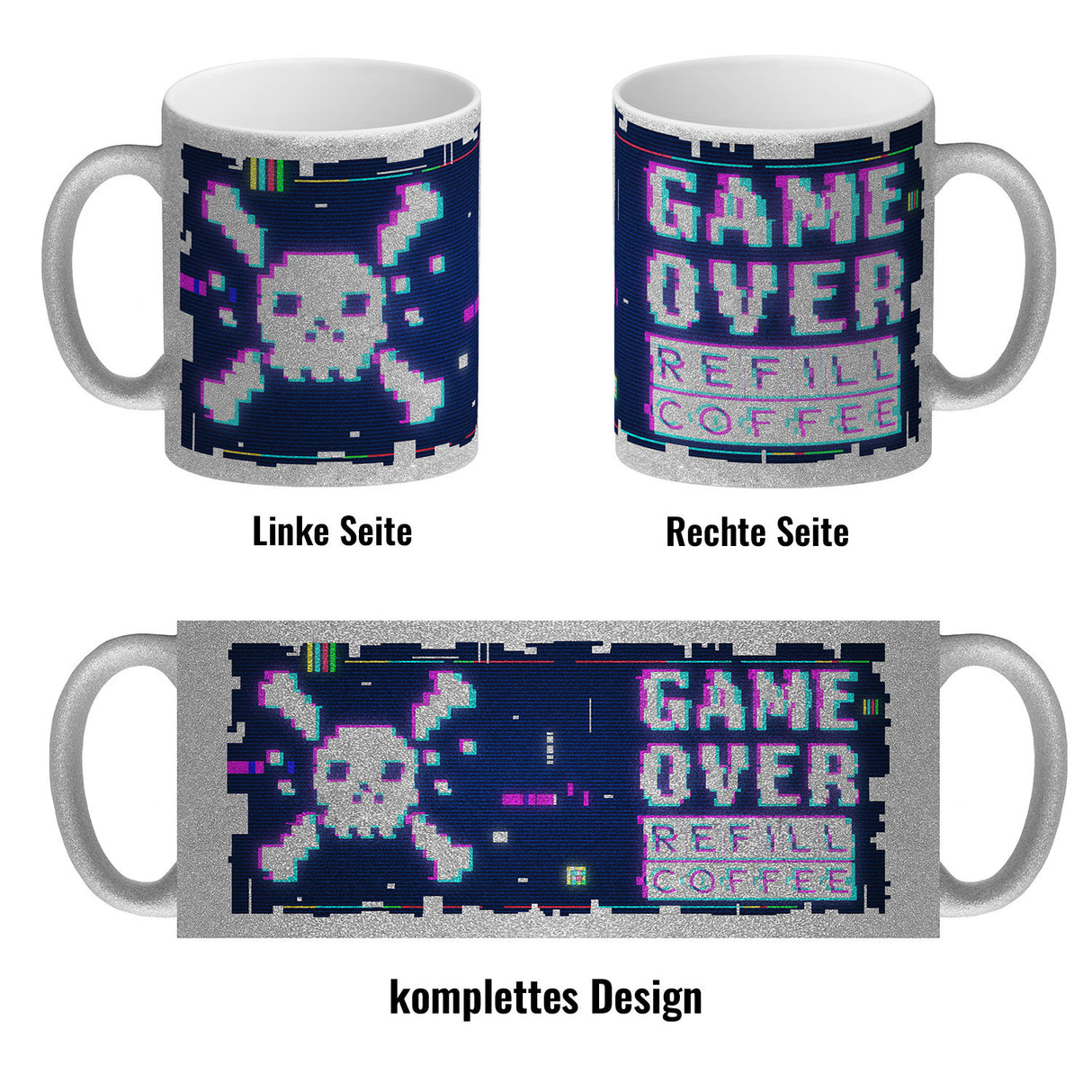 Game Over Refill Coffee Kaffeetasse für Gamer