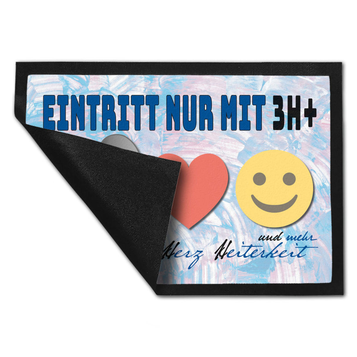 Haushalts-Regeln Fußmatte mit 3H+ Motiv