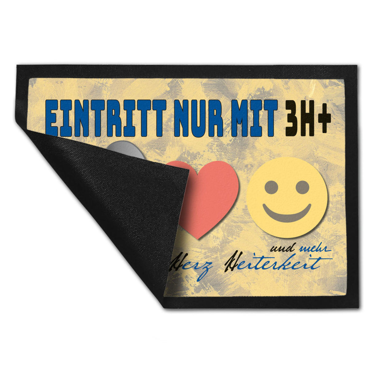 Haushalts-Regeln Fußmatte mit 3H+ Motiv