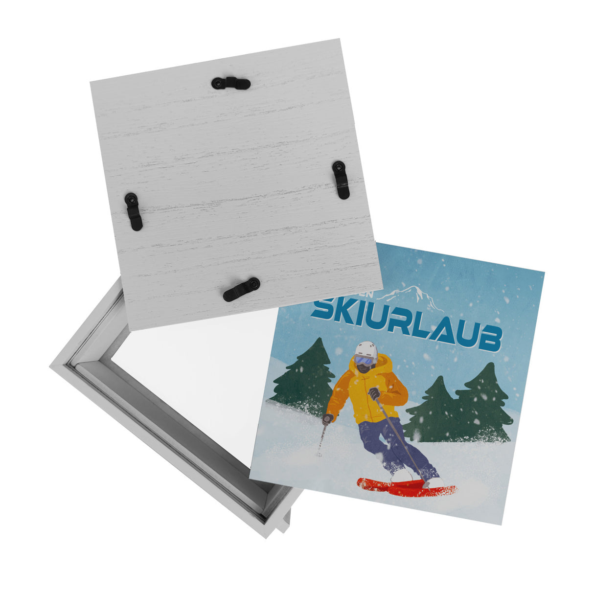 Für den Skiurlaub Spardose mit coolem Skifahrer
